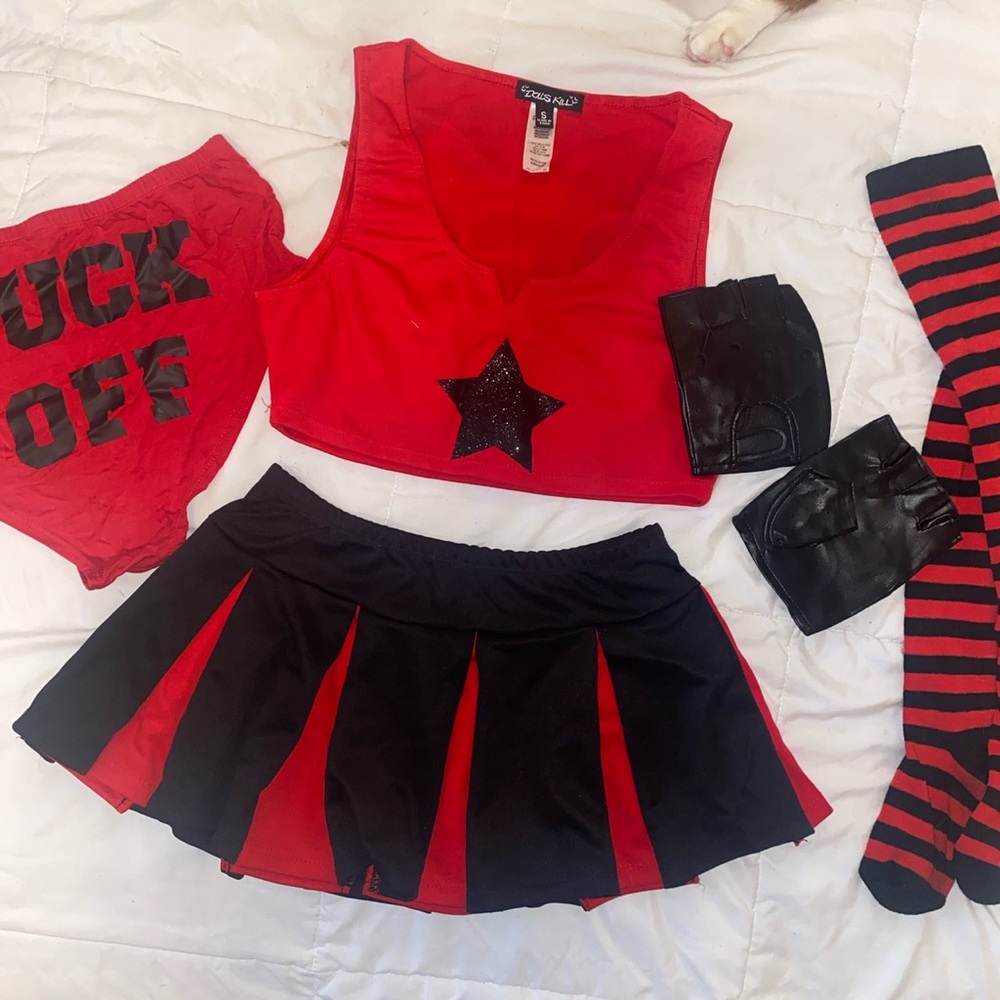 ❤️Dolls Kill 🖤Cheerleader and/or derby girl 📣 Halloween costume - Picture 3 of 8